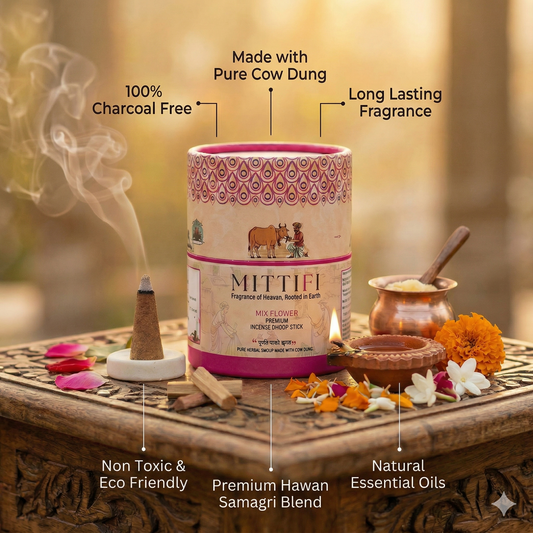 Mittifi INCENSE CONE - Mix Flower