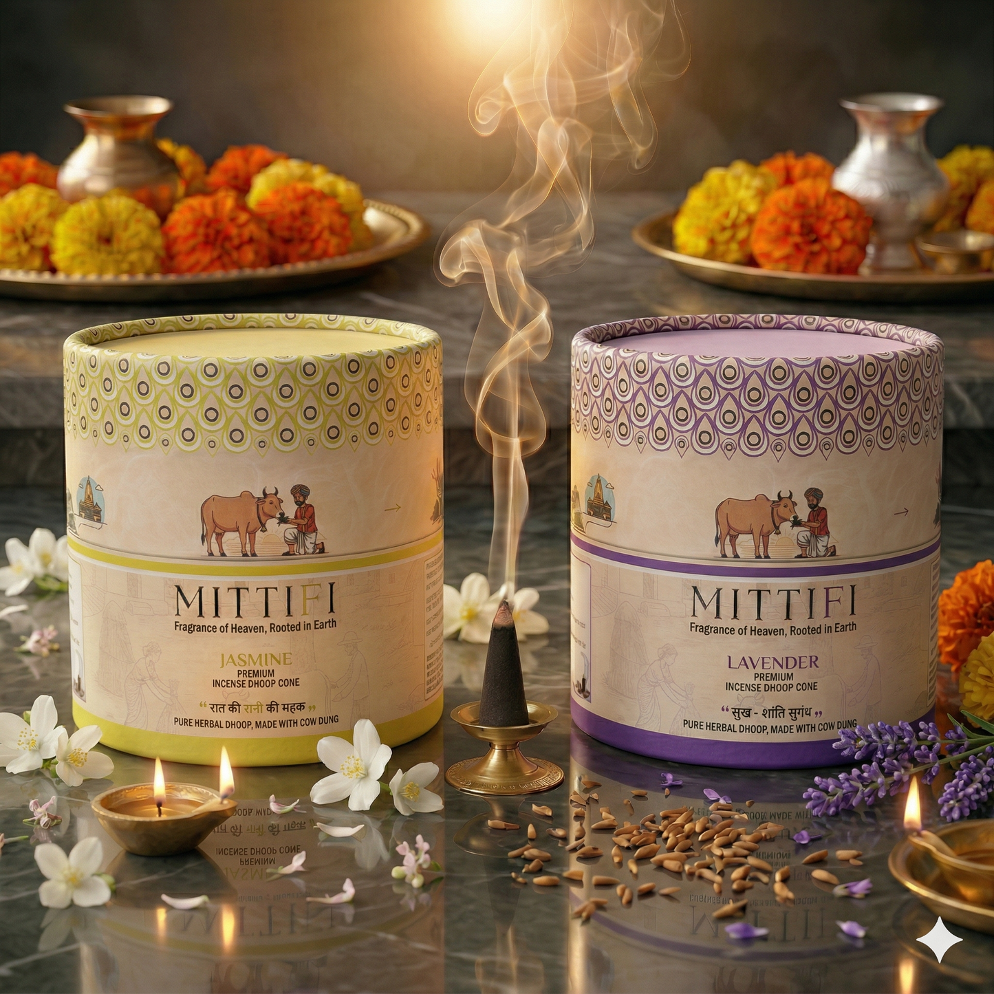 Mittifi INCENSE CONE -  Jasmine + Lavender