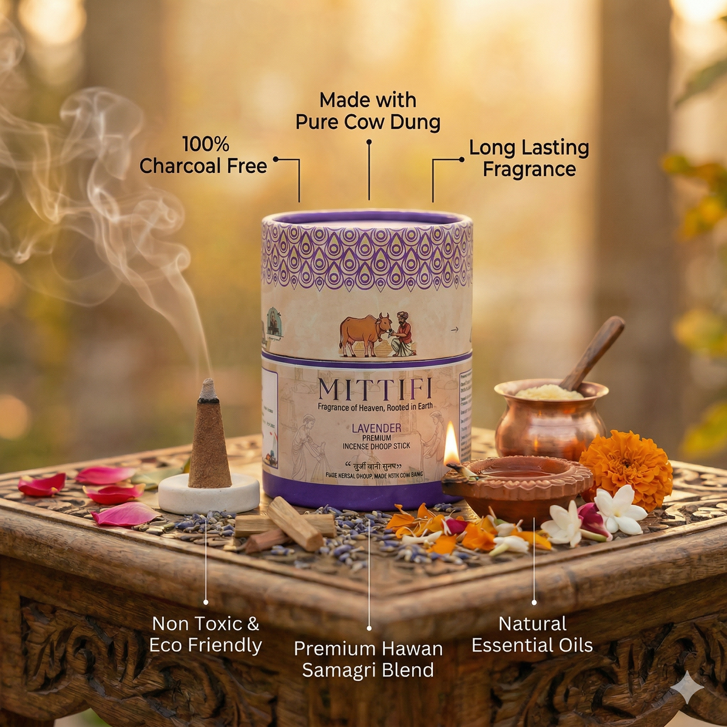 Mittifi INCENSE CONE - Lavender