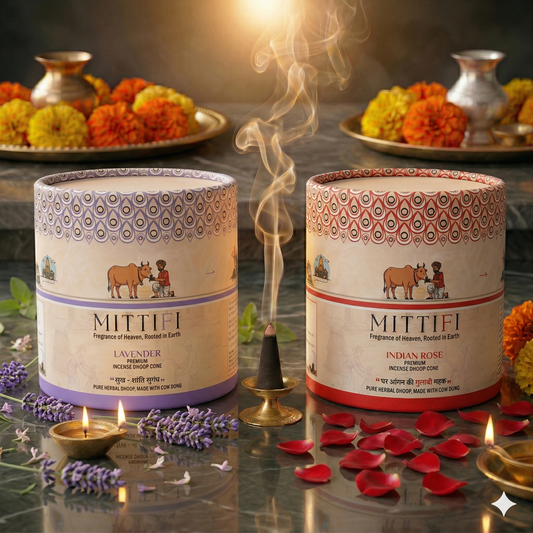 Mittifi INCENSE CONE -  Lavender + Rose