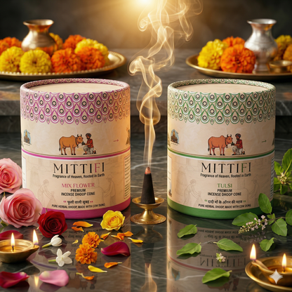 Mittifi INCENSE CONE - Mix Flower + Tulsi