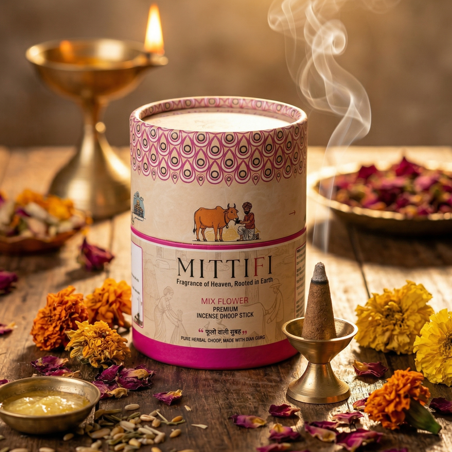 Mittifi INCENSE CONE - Mix Flower