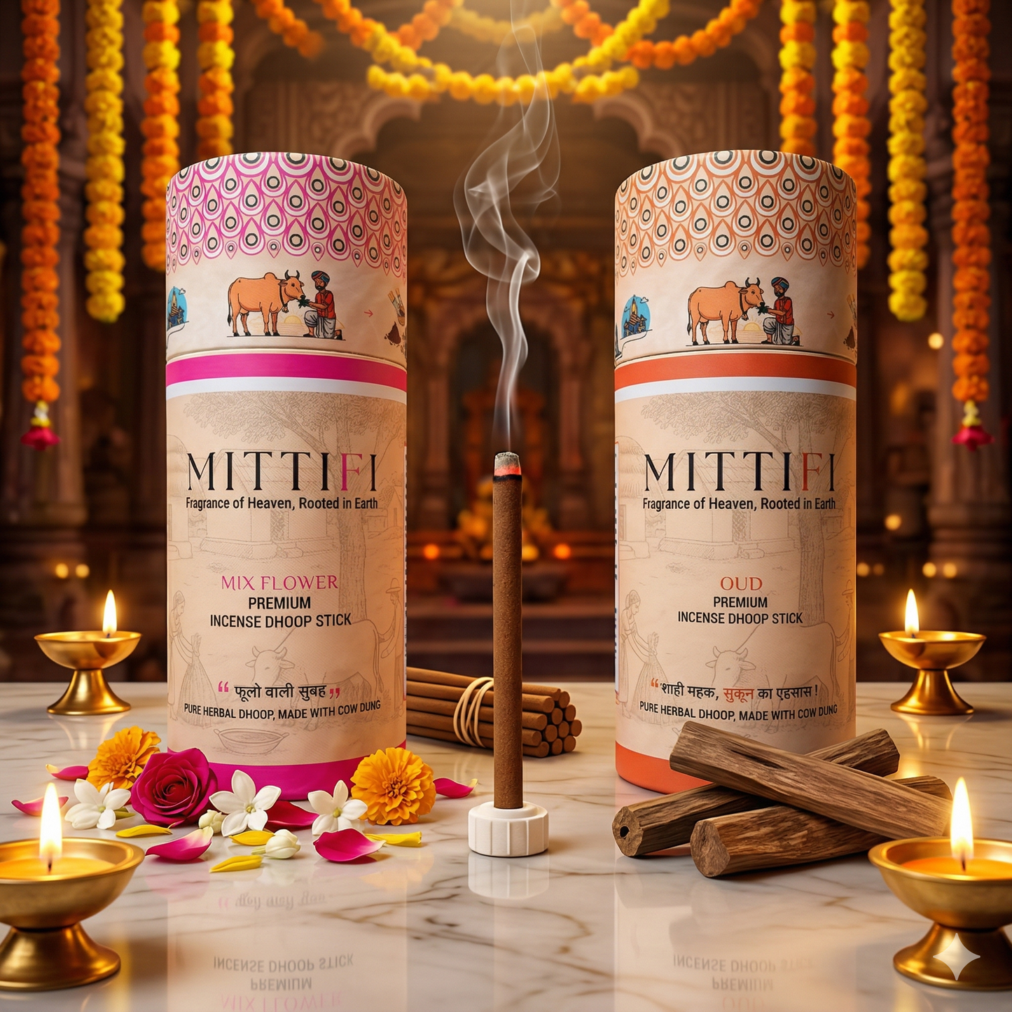 Mittifi INCENSE STICKS - Mix Flower + Oud
