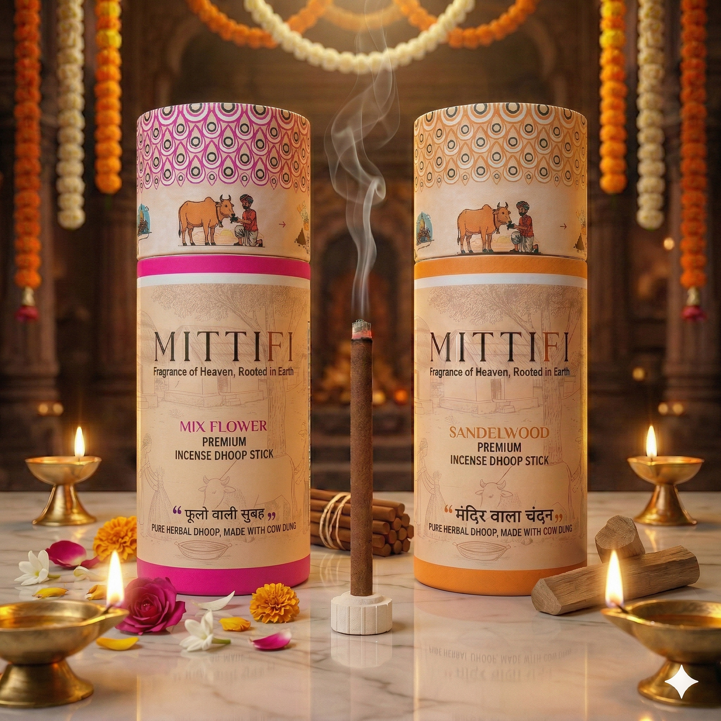 Mittifi INCENSE STICKS - Mix Flower + Sandelwood