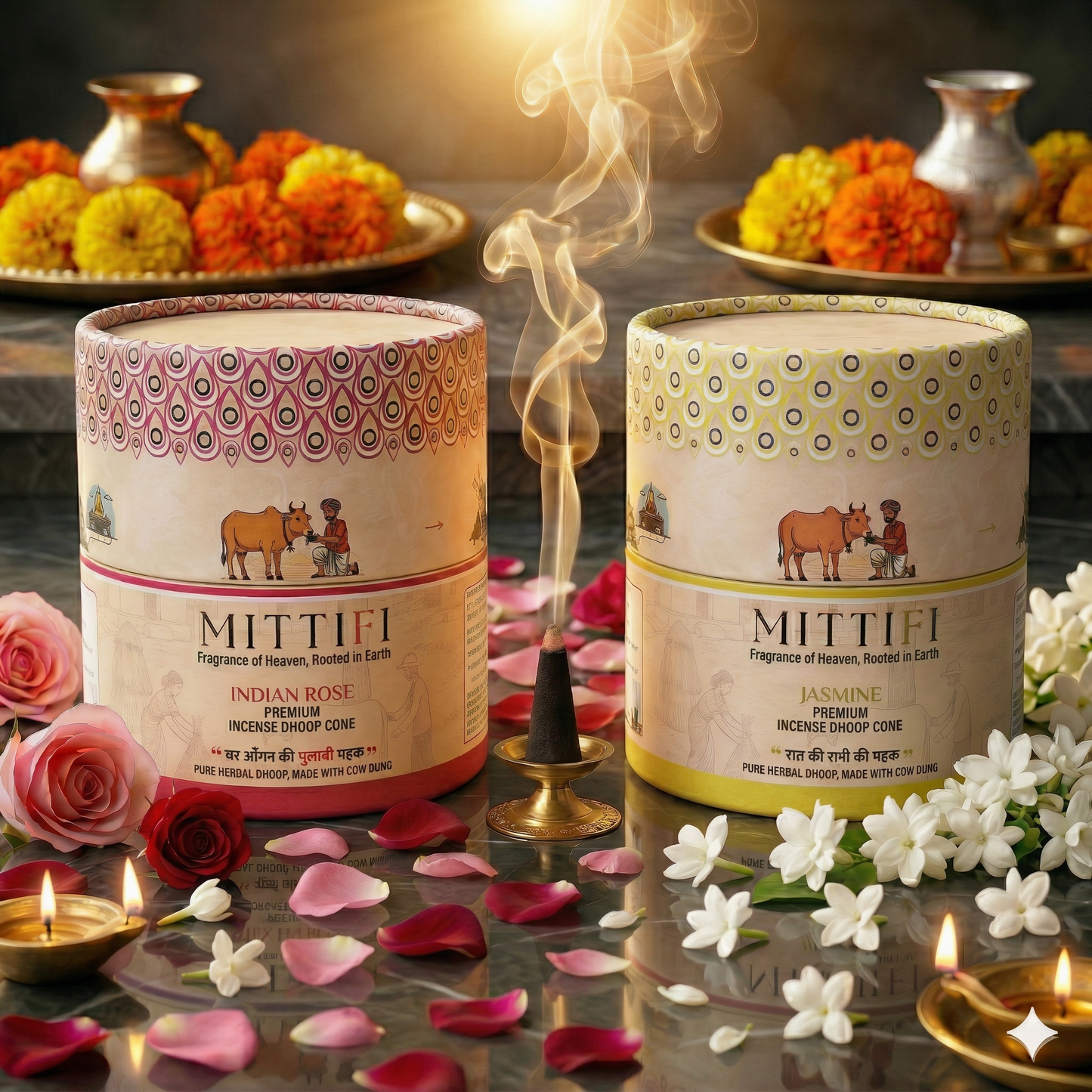 Mittifi INCENSE CONE - Rose + Jasmine