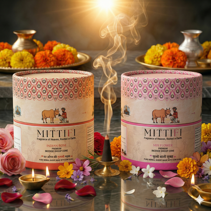 Mittifi INCENSE CONE - Rose + Mix Flower