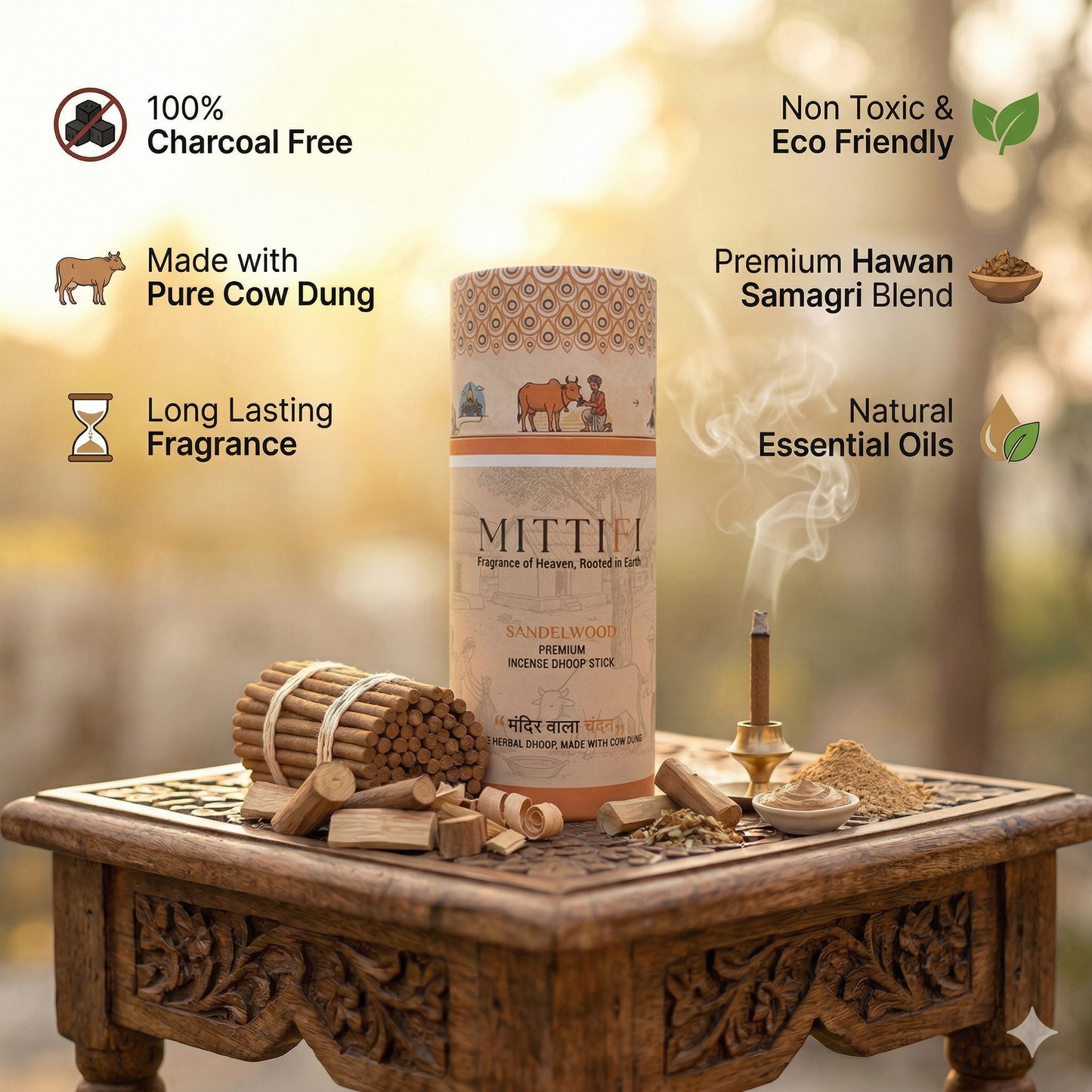 Mittifi INCENSE STICKS - Sandelwood
